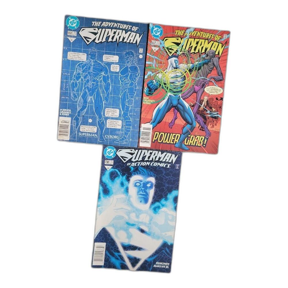 DC Superman Comic Bundle x3 1990s